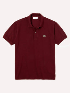 Polo Lacoste Masculina Classic Fit Mescla Bordô