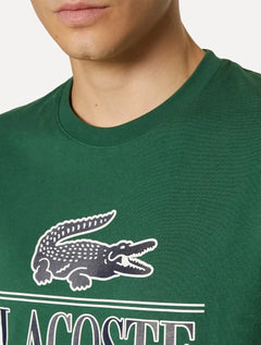 Camiseta Lacoste Masculina Heavy Cotton Jersey Vintage Verde