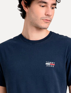 Camiseta Tommy Jeans Masculina Chest Logo Tee Azul Marinho