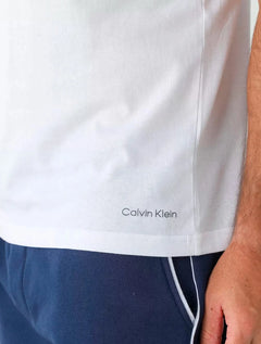 Camisetas Calvin Klein Underwear V-Neck Brancas Pack 2UN