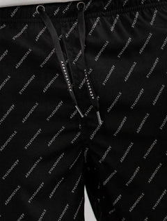 Short Aeropostale Masculino D'Água Swimwear Pattern Logo Preta