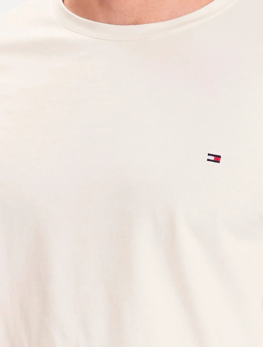 Camiseta Tommy Hilfiger Masculina Essential Cotton Icon Off-White