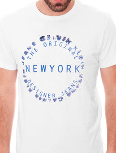 Camiseta Calvin Klein Jeans Masculina New York Branca