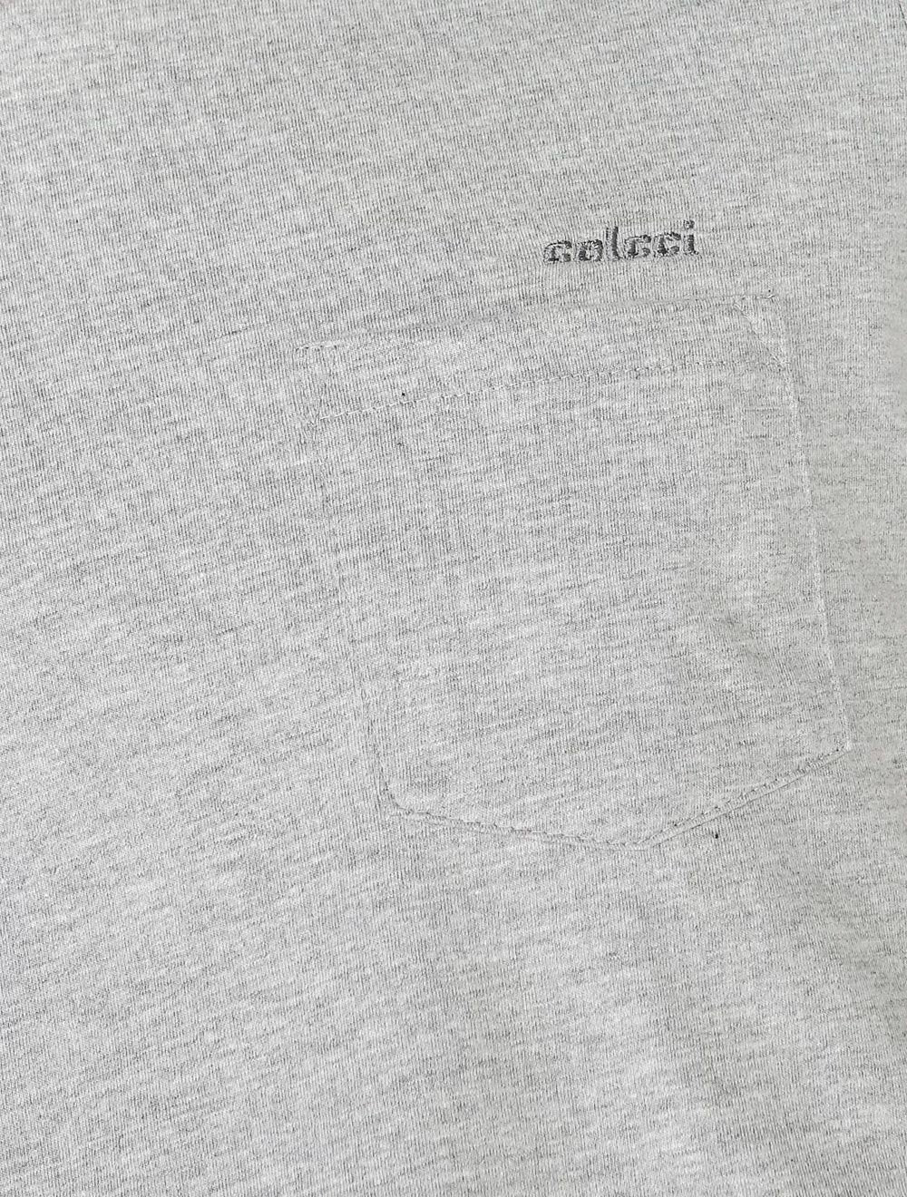 Camiseta Colcci Masculina Pocket Authentic Trademark Cinza Mescla