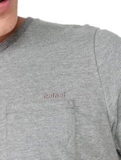 Camiseta Colcci Masculina Pocket Authentic Trademark Cinza Escuro Mescla