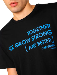 Camiseta Colcci Masculina Regular Grow Strong Preta
