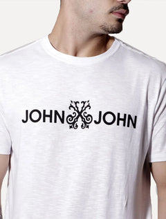 Camiseta John John Masculina JJ Logo Branca