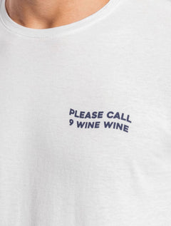 Camiseta Sergio K Masculina Please Call 9 Branca