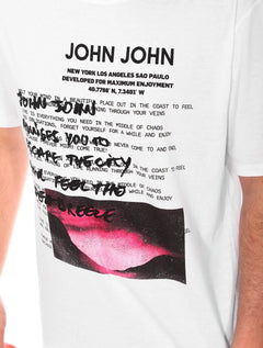 Camiseta John John Masculina Regular Melt Your Mind Branca