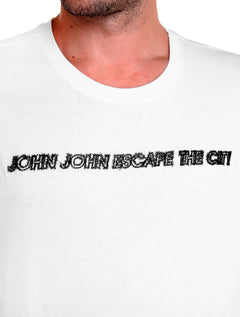 Camiseta John John Masculina Rg Escape Beach Branca