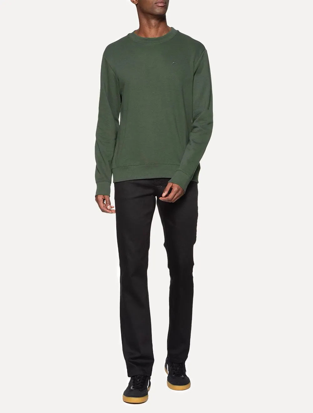 Moletom Ellus Masculino Crewneck Regular Basic Easa Verde