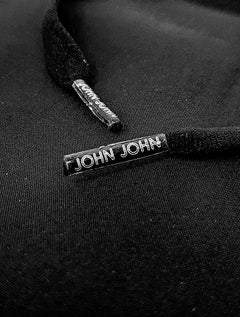 Bermuda John John Masculina D'Agua Black Military Logo Preta