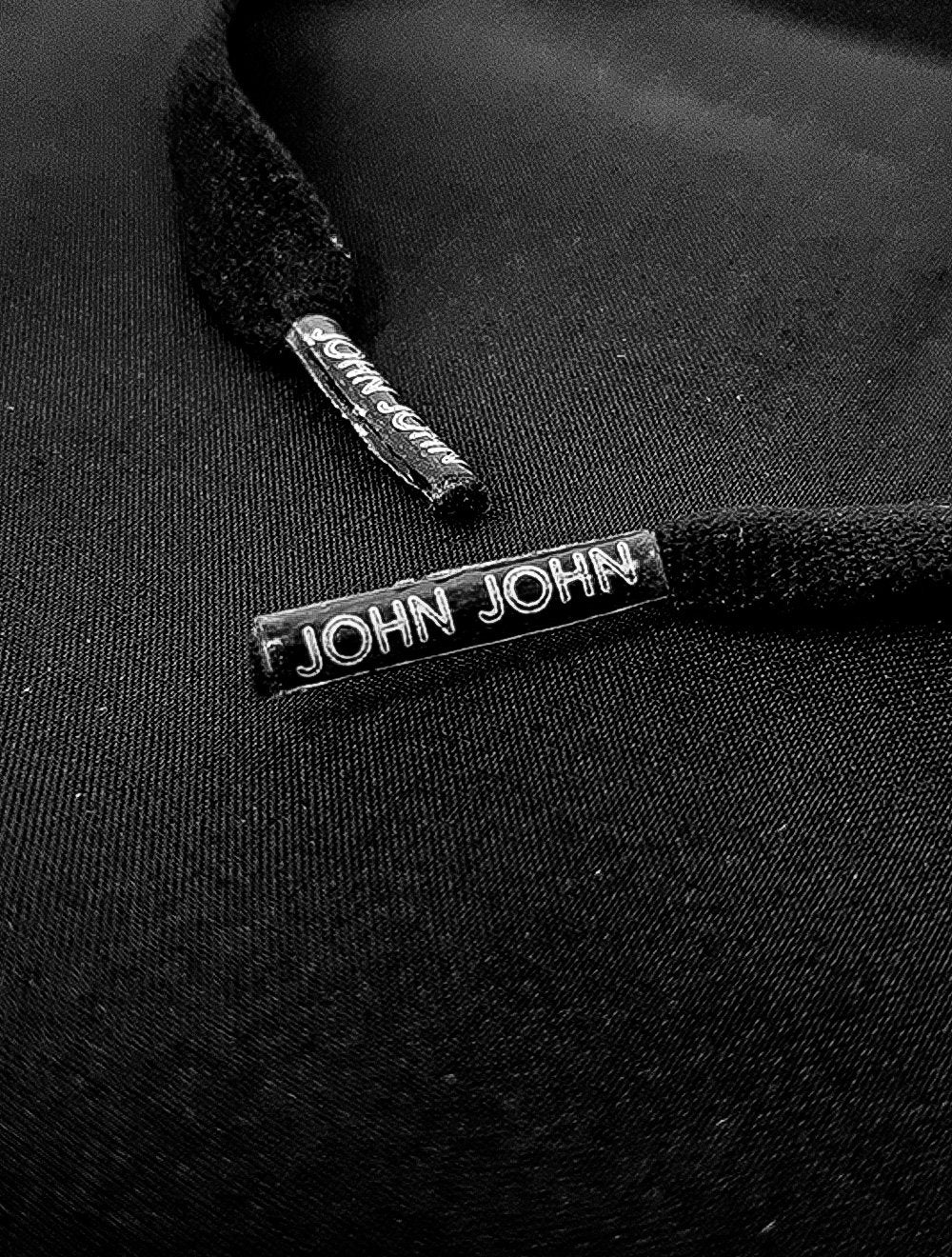 Bermuda John John Masculina D'Agua Black Military Logo Preta