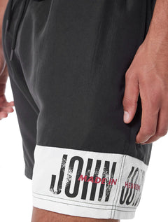 Short John John D'Água Masculino Reto Electriciy Preto