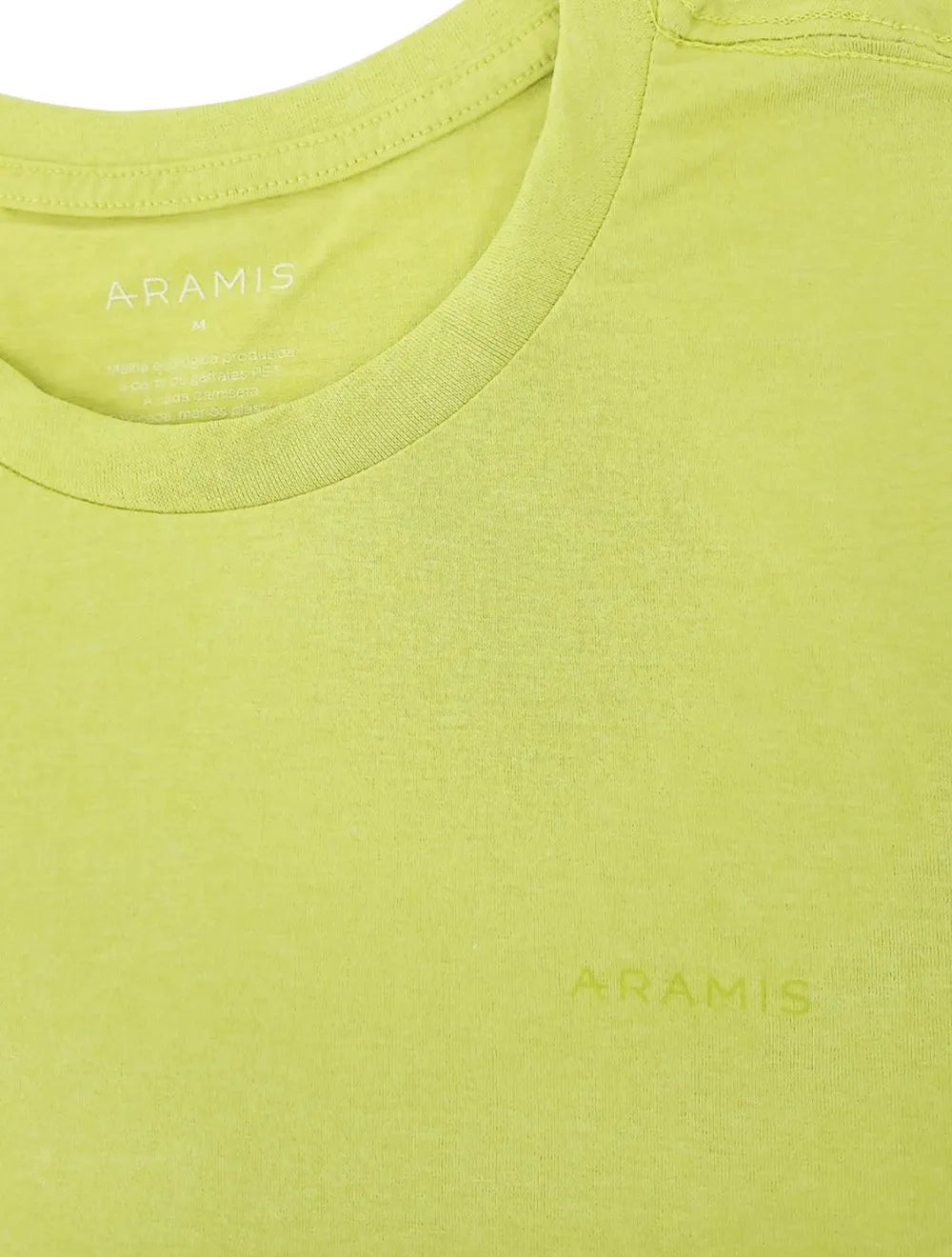 Camiseta Aramis Masculina Tingimento Eco Lisa Verde Lima