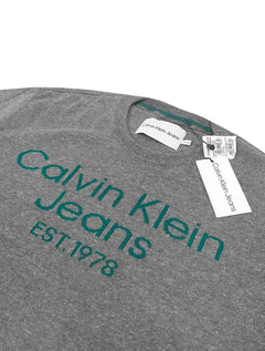 Suéter Calvin Klein Jeans Masculino Tricot CKJ Est.1978 Grafite Mescla