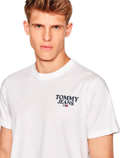 Camiseta Tommy Jeans Masculina Chest Entry Logo Branca