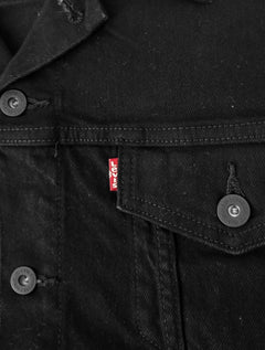 Jaqueta Levis Jeans Masculina Trucker Preta