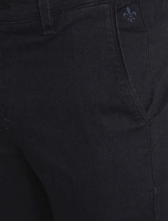 Bermuda Dudalina Jeans Masculina Stretch Bolso Faca Black Preta