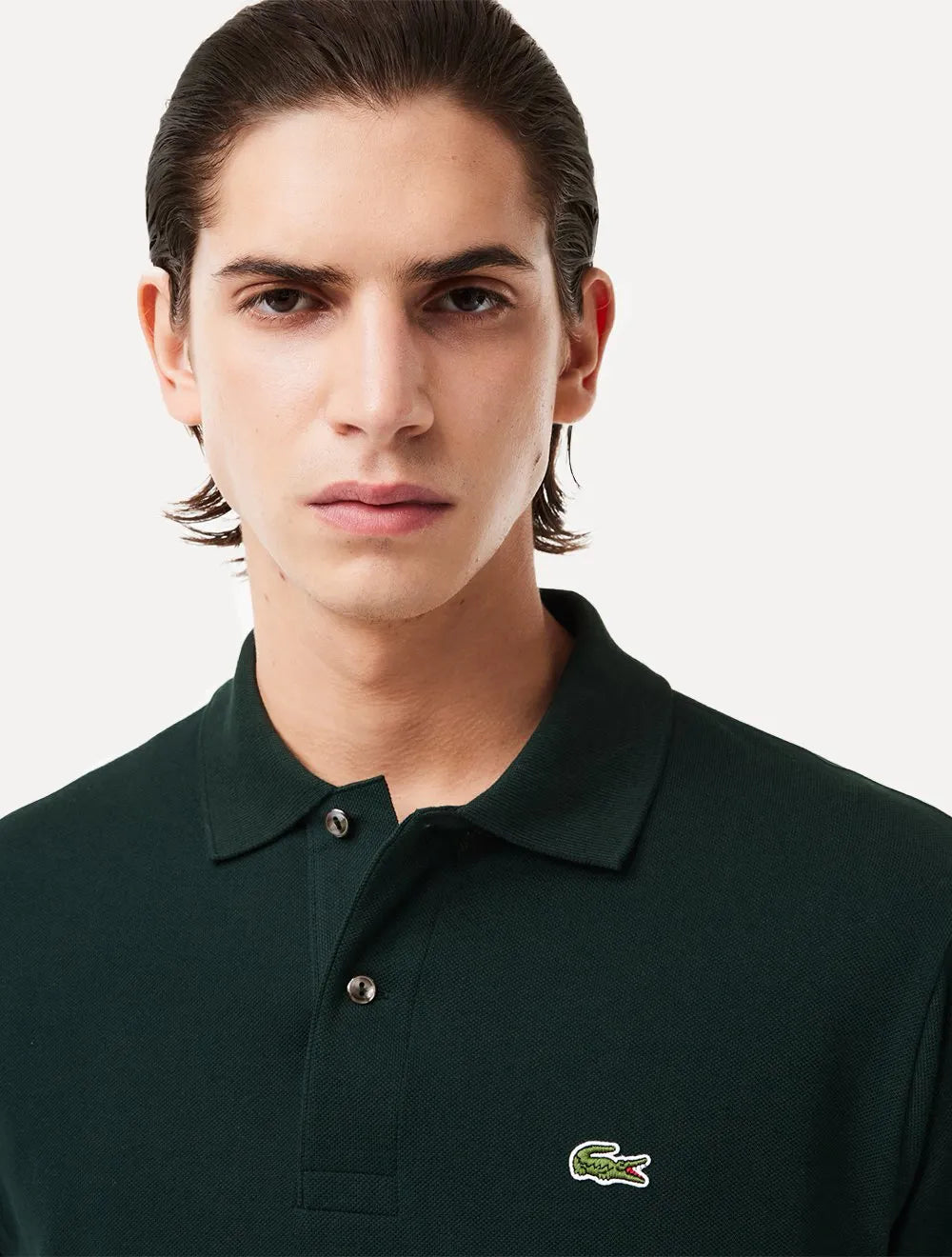 Polo Lacoste Masculina L.12.12 Verde Escuro