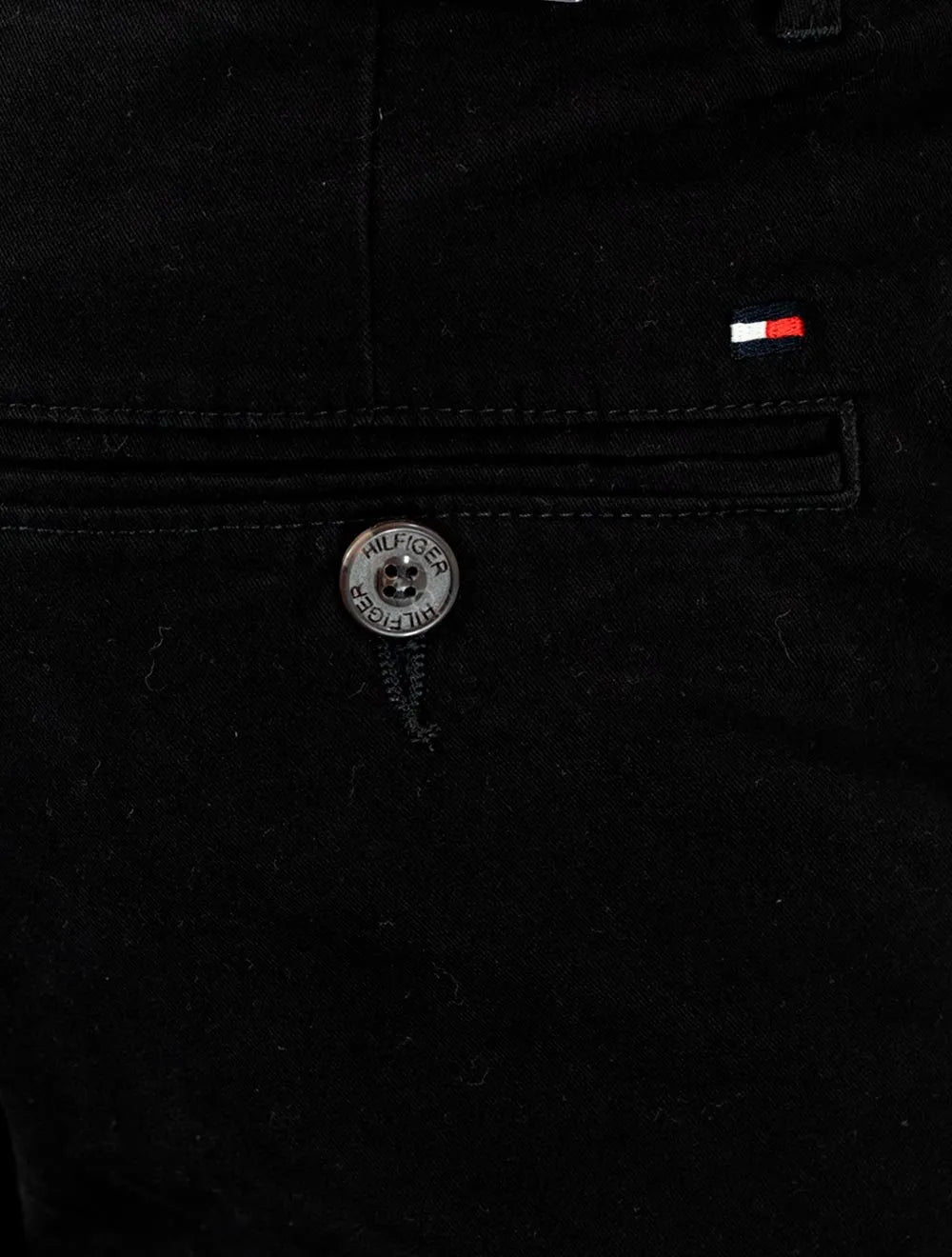 Bermuda Tommy Hilfiger Masculina de Sarja Stretch Preta