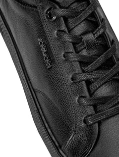 Tênis John John Masculino Bogota Leather Black Preto