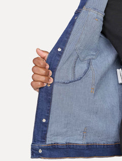 Jaqueta Calvin Klein Jeans Trucker Essential Azul Médio