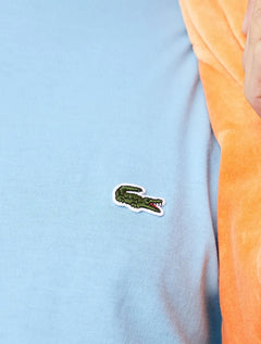Camiseta Lacoste Masculina Jersey Pima Cotton Azul Celeste