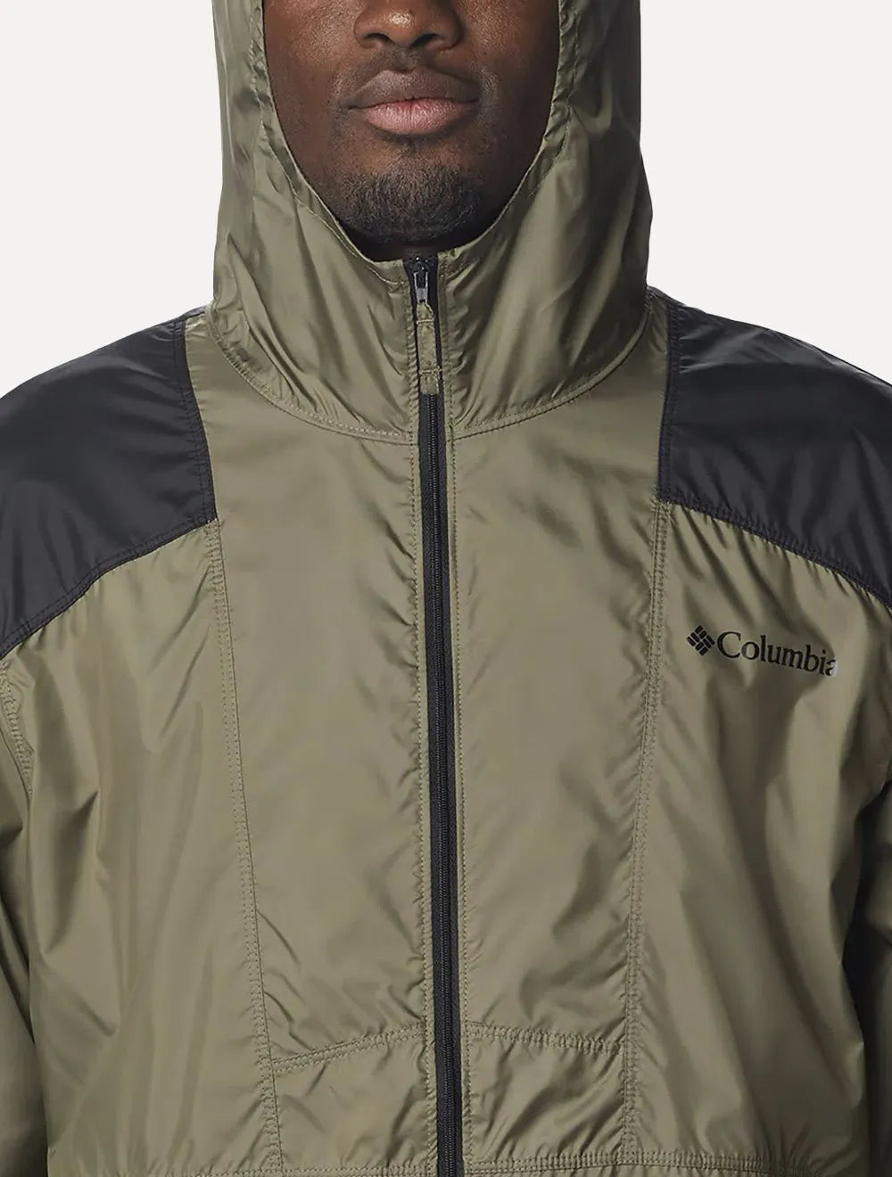 Jaqueta Columbia Masculina Corta Vento Flashback Windbreaker Verde Escuro