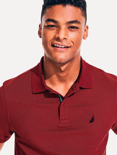 Polo Nautica Masculina Piquet Performance Deck Vermelha