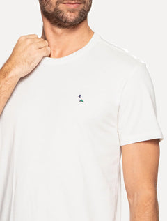 Camiseta Reserva Masculina Regular Patch Tricolor Off-White