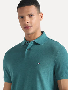 Polo Tommy Hilfiger Regular Piquet 1985 Verde Mescla