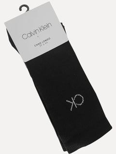 Meia Calvin Klein Esportiva Cano Longo Preta 1UN