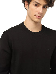 Sueter Ellus Tricot Crewneck Classic Essentials Preto