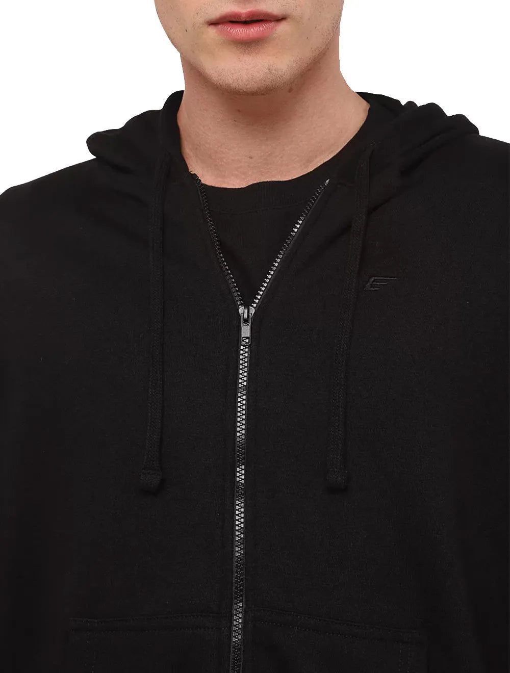 Moletom Ellus Masculino Hoodie Basico Easa Ziper Preto