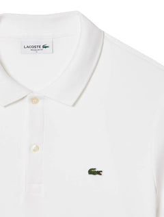 Polo Lacoste Masculina Malha Regular Fit Light Pima Cotton Branca