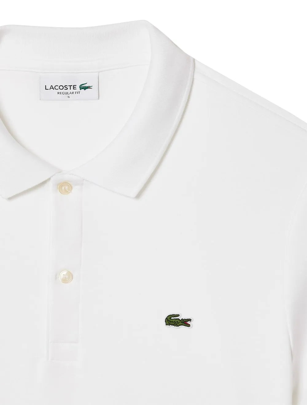 Polo Lacoste Masculina Malha Regular Fit Light Pima Cotton Branca