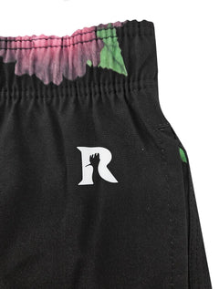 Short Reserva D'Água Beachwear Hibiscos Preto