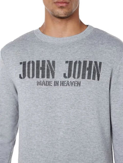 Suéter John John Tricot Regular Made In Heaven Cinza Mescla
