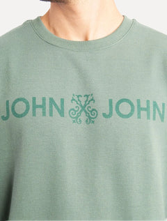 Moletom John John Masculino New Basic Logo Verde
