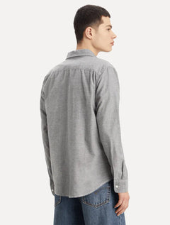 Camisa Levis Masculina Standard One Pocket Cinza Mescla