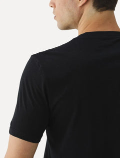 Camiseta Ellus Masculina Maxi Logo Classic Green Brush Preta
