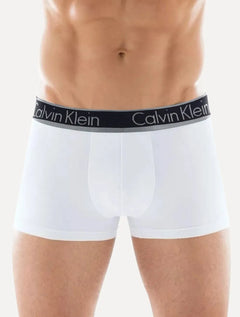 Cueca Calvin Klein Trunk Modal Prata Branca C10.03 BR02 1UN
