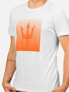 Camiseta Osklen Masculina Slim Rough Tridente Graco Branca