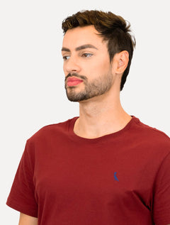 Camiseta Reserva Masculina Basic Navy Woodpecker Bordô
