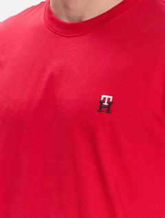 Camiseta Tommy Hilfiger Masculina Small Monogram Vermelha
