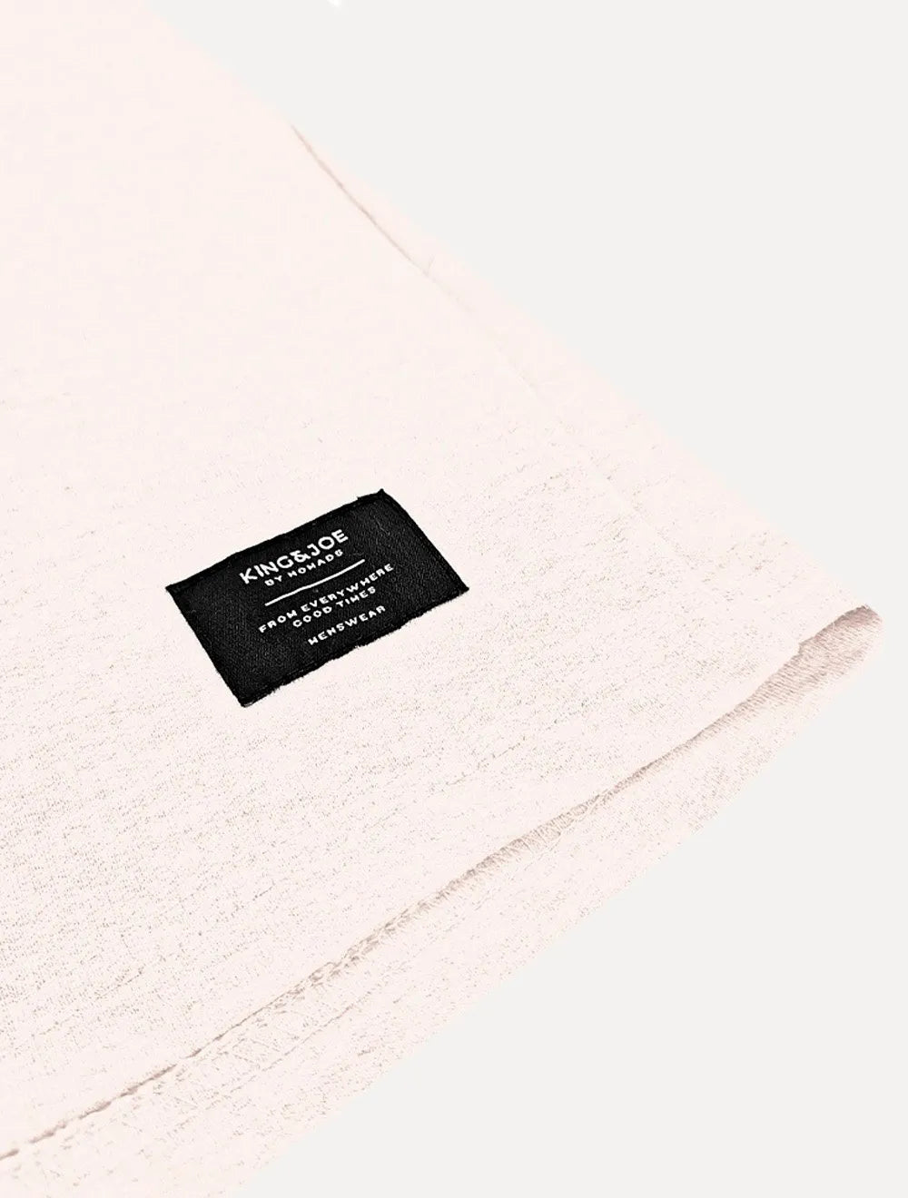 Bermuda King & Joe Masculina Moletom Comfort Tag Off-White