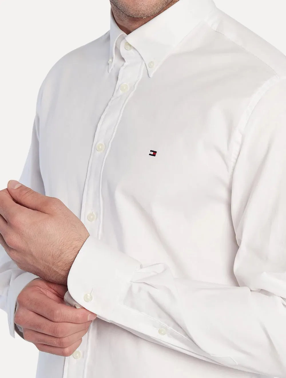 Camisa Tommy Hilfiger Masculina Regular Core Oxford Branca
