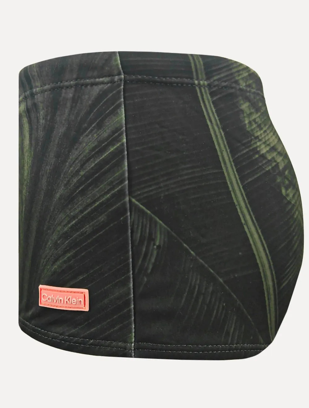 Sunga Calvin Klein Swimwear Folha Light Tag Verde Escuro
