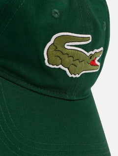 Boné Lacoste | Gabardine Big Croco Cln Verde